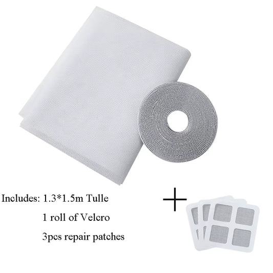 Mosquito Nets for Windows Fly Screen Window Magnetic Fly Screen for Windows Self-Adhesive Tape for Windows Keeps Beetles/Flies