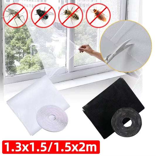 Mosquito Nets for Windows Fly Screen Window Magnetic Fly Screen for Windows Self-Adhesive Tape for Windows Keeps Beetles/Flies