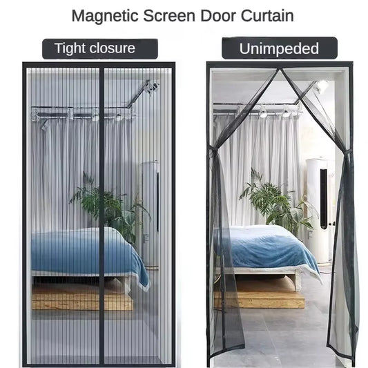 Window Mosquito Curtain, Gauze Window Screen, Automatic Door Lock, Home Ventilation Curtain, Magnetic Mesh Cover