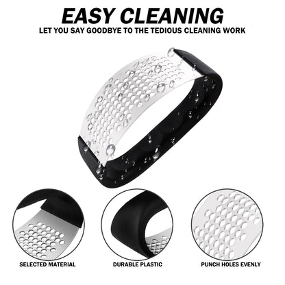 Stainless Steel Garlic Press Rocker Heavy Duty Garlic Crusher Dishwasher Safe