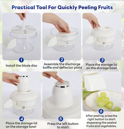 Automatic Grape Peeler Machine, Electric Garlic & Cherry Tomato Skin Remover