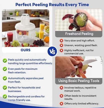 Automatic Grape Peeler Machine, Electric Garlic & Cherry Tomato Skin Remover