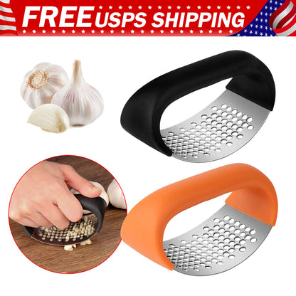 Stainless Steel Garlic Press Rocker Heavy Duty Garlic Crusher Dishwasher Safe