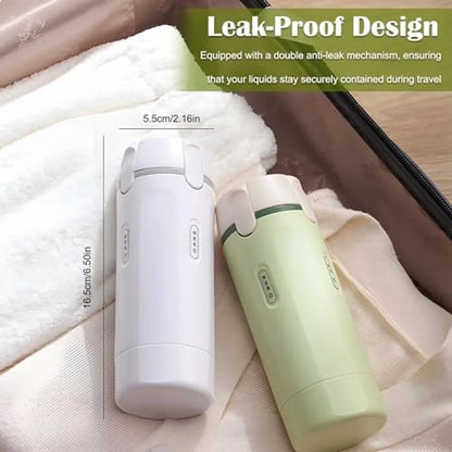 4 In1 Refillable Travel Dispenser Bottles,4 Empty Sub-Bottle Press Container Bottles,Travel Shampoo Shower Gel Soap Split Bottle