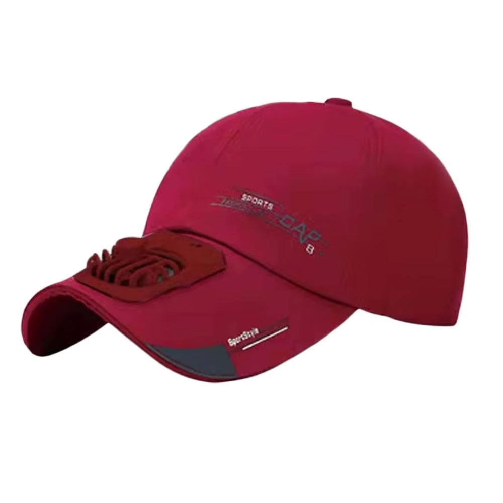 Cap with Fan Summer USB Charging Cooling Fan Baseball Cap Outdoor Golf Sunscreen 2 Speed Adjustable Peaked Hat Hiking Cap Fan
