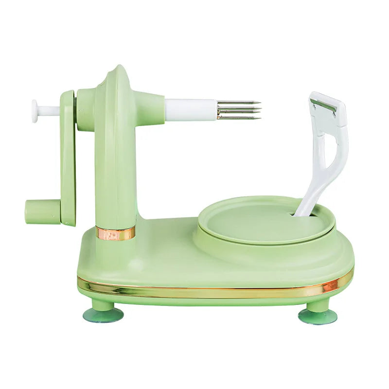 Multi-Function Apple Peeler Rotary Apple Pear Peeler Stainless Steel Apple Mango Potato Peeler with Suction Base JT185