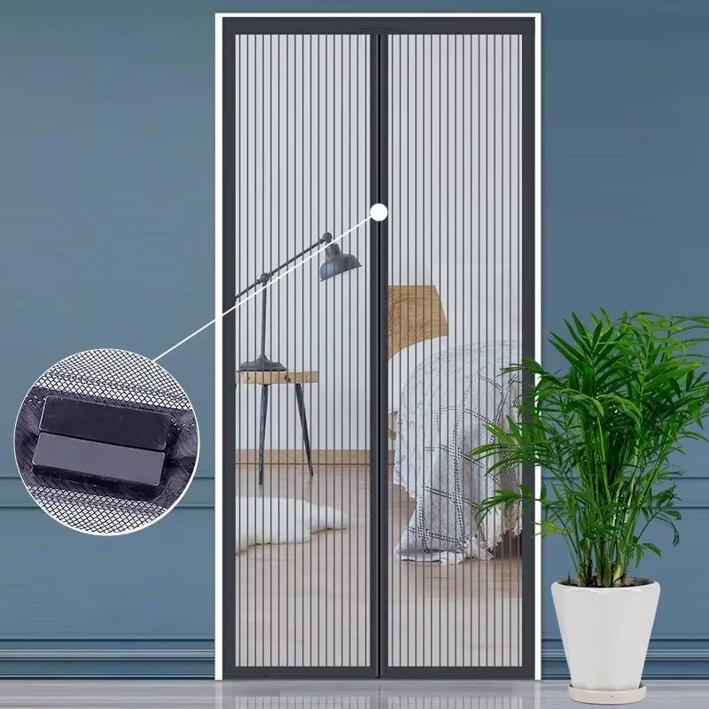Window Mosquito Curtain, Gauze Window Screen, Automatic Door Lock, Home Ventilation Curtain, Magnetic Mesh Cover