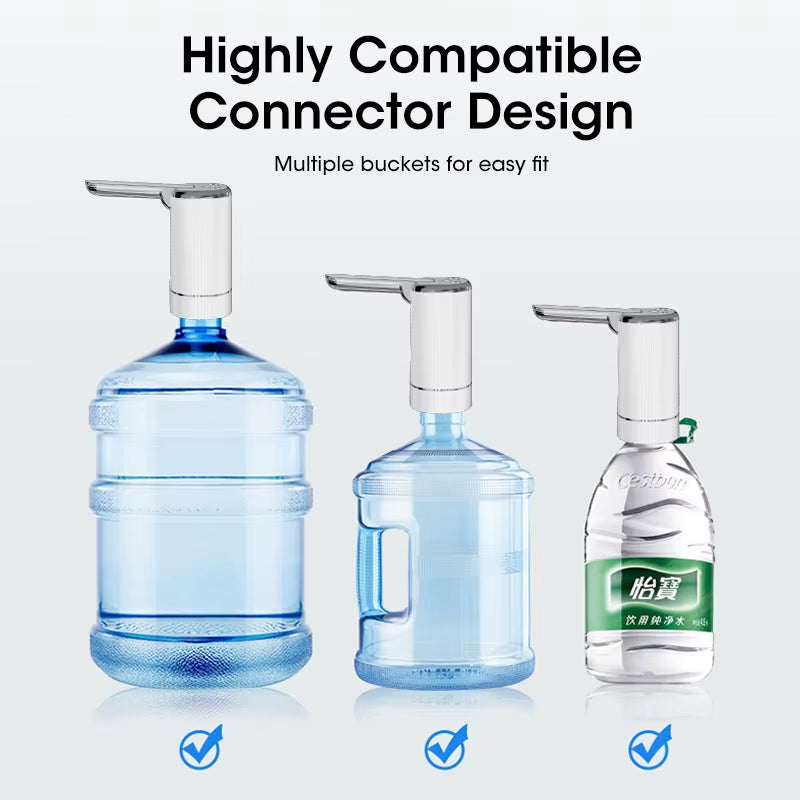 Water Dispensers Foldable Water Bottle Pump Automatic Dispenser Pump Button Control Portable Electric Water Dispenser for Home