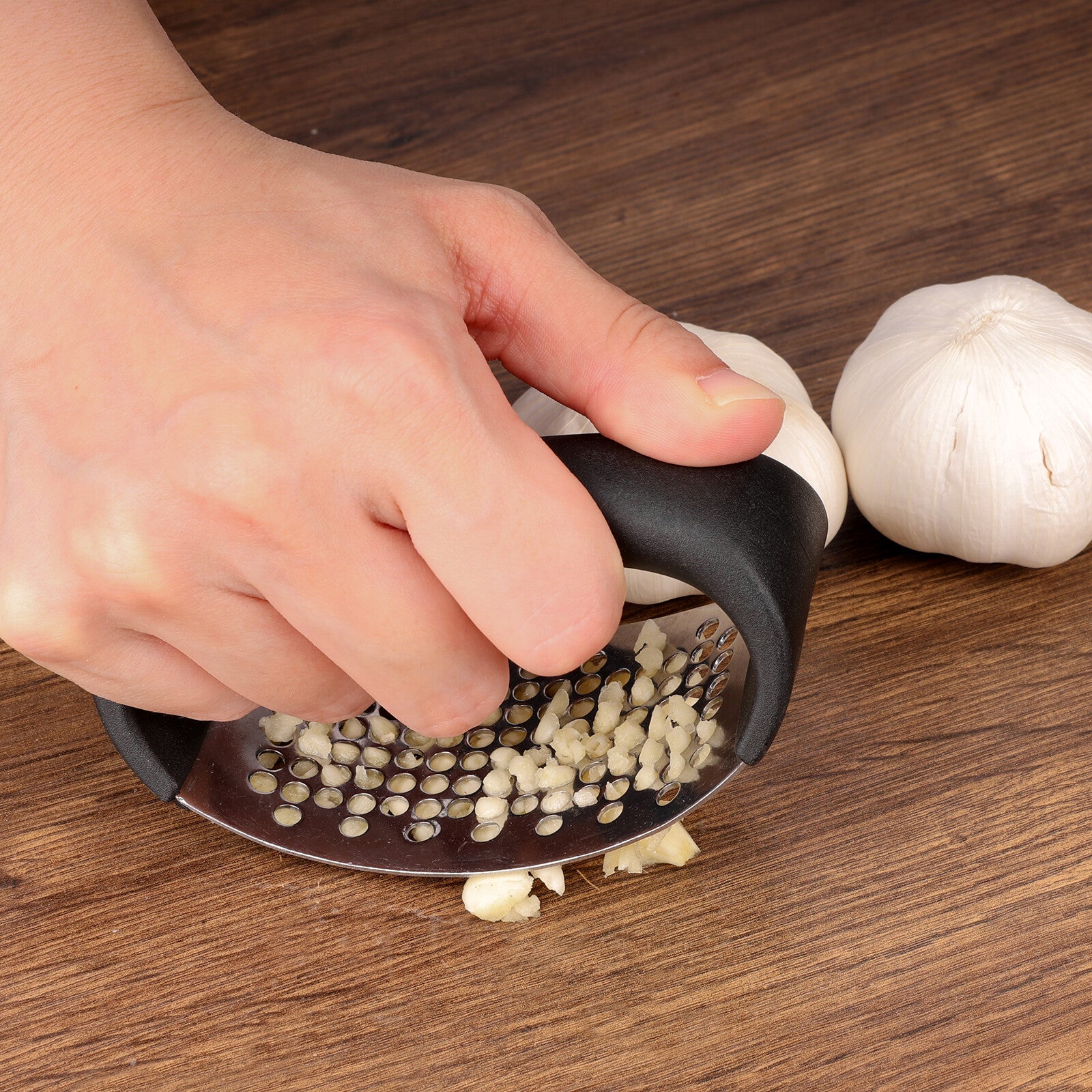 Stainless Steel Garlic Press Rocker Heavy Duty Garlic Crusher Dishwasher Safe