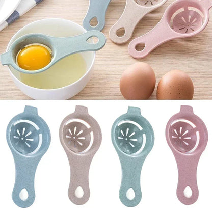1PC/4PCS Wheat Straw Egg White Separator Egg Yolk Separator Egg Filter Kitchen Baked Egg Yolk Egg White Filter Kitchen Gadgets