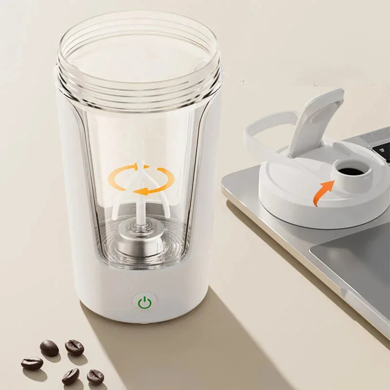 Shaker Cup USB Charging Shaker Cup for Protein Shaker Meal Replacement Shake Portable Gym Water Bottle Mixing Cup 450Ml