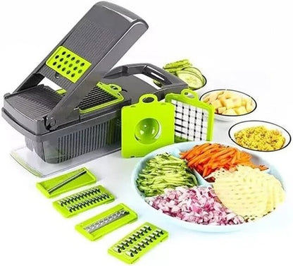15-In-1 Fruit Vegetable Food Cutter Onion Dicer Vegetable Chopper Kitchen Slicer
