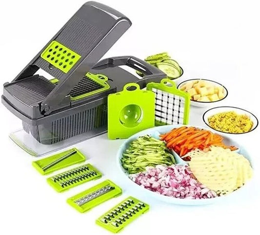 15-In-1 Fruit Vegetable Food Cutter Onion Dicer Vegetable Chopper Kitchen Slicer