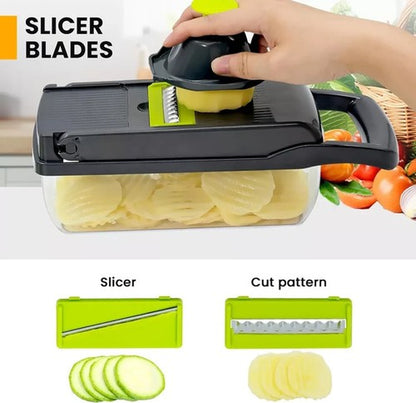 15-In-1 Fruit Vegetable Food Cutter Onion Dicer Vegetable Chopper Kitchen Slicer