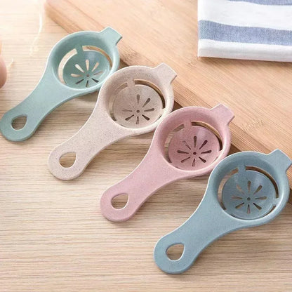 1PC/4PCS Wheat Straw Egg White Separator Egg Yolk Separator Egg Filter Kitchen Baked Egg Yolk Egg White Filter Kitchen Gadgets