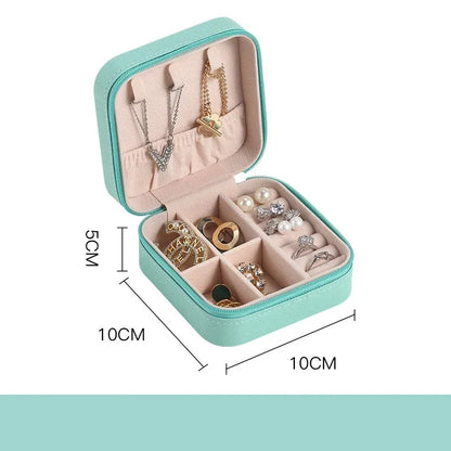 Mini Portable Jewelry Box – Elegant Travel Organizer 💍✨