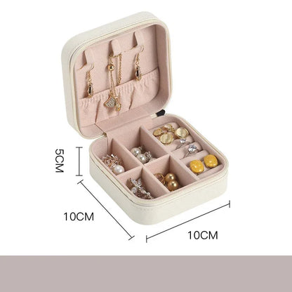 Mini Portable Jewelry Box – Elegant Travel Organizer 💍✨