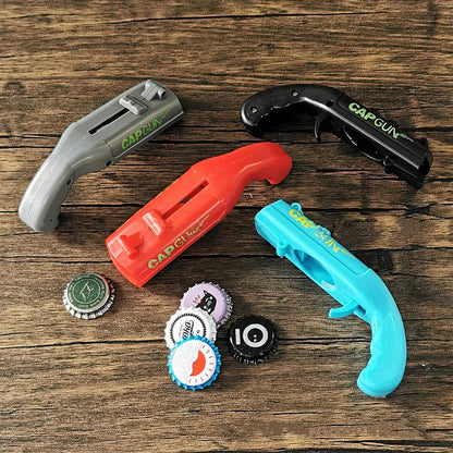 Bottle Cap Gun & Opener – Fun Party Gadget 🎉🔫