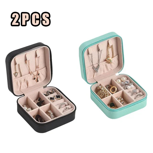 Mini Portable Jewelry Box – Elegant Travel Organizer 💍✨