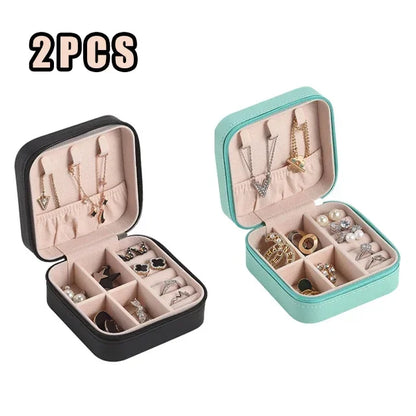Mini Portable Jewelry Box – Elegant Travel Organizer 💍✨