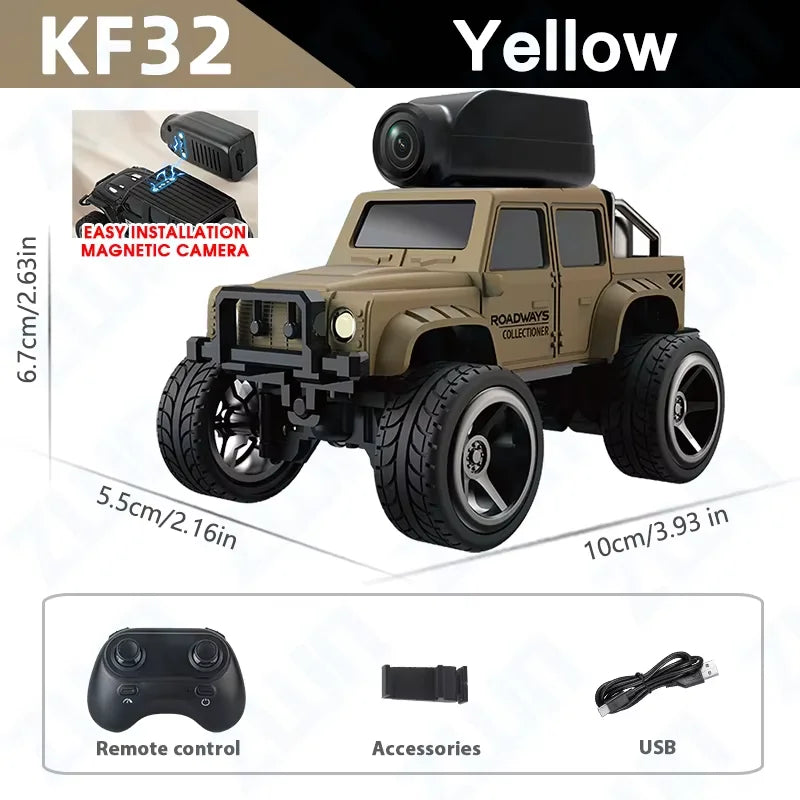 ZWN KF32 Mini RC Climbing Car with HD Camera & LED Lights 🚙📷