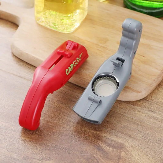 Bottle Cap Gun & Opener – Fun Party Gadget 🎉🔫