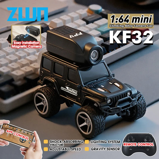 ZWN KF32 Mini RC Climbing Car with HD Camera & LED Lights 🚙📷
