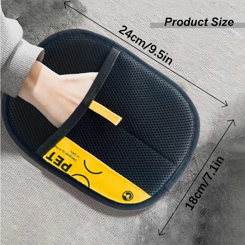 Reusable Pet Hair Remover Glove – Static Cleaning Powe