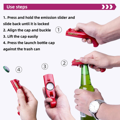 Bottle Cap Gun & Opener – Fun Party Gadget 🎉🔫