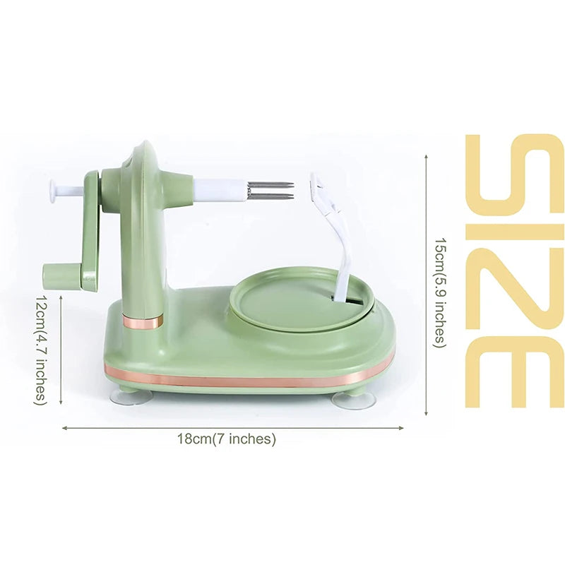 Multi-Function Apple Peeler Rotary Apple Pear Peeler Stainless Steel Apple Mango Potato Peeler with Suction Base JT185