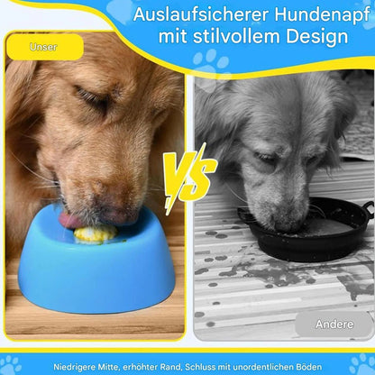Dog Lick Bowl,Slow Feeder Dog Bowls,Dog Liquid Lick Bowl, Slow Feeder Lick Treater for Dogs, Anti-Slip Entertained Ball-In Bone Broth Dog Licking Bowls, Anxiety-Relief Feeding Solution(Blue)