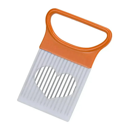 Stainless Steel Onion Cutter Holder Food Slicers Assistant Tomato Onion Slicer Holder Vegetables Cutting Fork Kitchen Gadgets