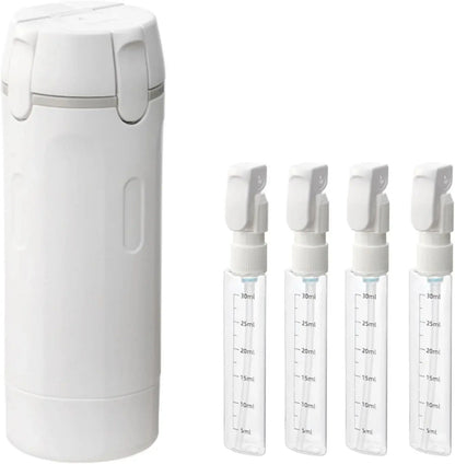 4 In1 Refillable Travel Dispenser Bottles,4 Empty Sub-Bottle Press Container Bottles,Travel Shampoo Shower Gel Soap Split Bottle